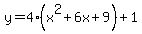 y=4%28x%5E2%2B6x%2B9%29%2B1