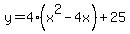 y=4%28x%5E2-4x%29%2B25