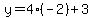 y=4%2A%28-2%29%2B3