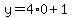 y=4%2A0%2B1