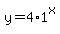 y=4%2A1%5Ex