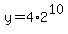 y=4%2A2%5E10