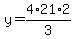 y=4%2A21%2A2%2F3