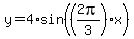 y=4%2Asin%28%282pi%2F3%29x%29
