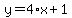 y=4%2Ax%2B1