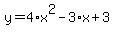 y=4%2Ax%5E2-3%2Ax%2B3