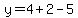 y=4%2B2-5