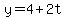 y=4%2B2t