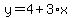 y=4%2B3%2Ax