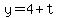 y=4%2Bt