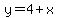 y=4%2Bx