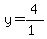y=4%2F%281%29