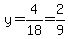 y=4%2F18=2%2F9