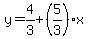 y=4%2F3%2B%285%2F3%29%2Ax