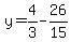 y=4%2F3-26%2F15