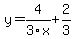 y=4%2F3x%2B2%2F3