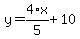y=4%2F5%2Ax%2B10