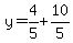 y=4%2F5%2B10%2F5