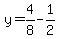 y=4%2F8-1%2F2