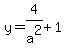 y=4%2Fa%5E2%2B1