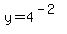 y=4%5E%28-2%29