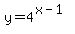 y=4%5E%28x-1%29
