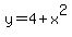 y=4+%2B+x%5E2