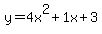 y=4+x%5E2%2B1+x%2B3