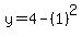 y=4-%281%29%5E2