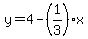 y=4-%281%2F3%29%2Ax