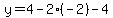 y=4-2%28-2%29-4