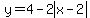y=4-2abs%28x-2%29