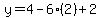 y=4-6%282%29%2B2
