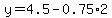 y=4.5-0.75%2A2