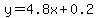 y=4.8x%2B0.2