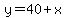 y=40%2Bx
