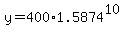 y=400%2A1.5874%5E10