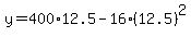 y=400%2A12.5-16%2812.5%29%5E2