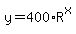 y=400%2AR%5Ex