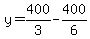 y=400%2F3-400%2F6
