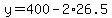 y=400-2%2A26.5