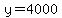 y=4000