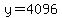 y=4096