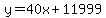y=40x%2B11999