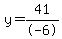 y=41%2F-6