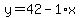 y=42-1%2Ax