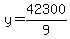 y=42300%2F9