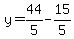 y=44%2F5-15%2F5