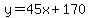 y=45x%2B170