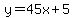 y=45x%2B5